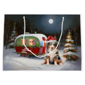 オーストラリア羊飼いキャラバンクリスマスアドベンチャー ラージペーパーバッグ (正面)