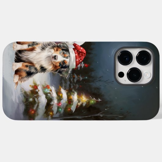 オーストラリア羊飼いキャラバンクリスマスアドベンチャー Case-Mate iPhoneケース (裏面 (横))
