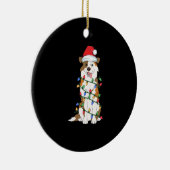 オーストラリア羊飼いクリスマスツリーライトオーストラリアXm セラミックオーナメント (右)