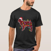オーストラリア羊飼いクリスマスパジャマスファミリードッグX Tシャツ (正面)