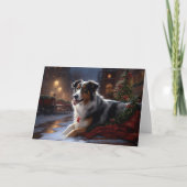 オーストラリア羊飼いクリスマスフェスティバルシーズン カード (正面)