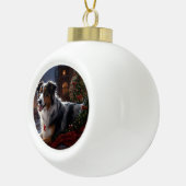 オーストラリア羊飼いクリスマスフェスティバルシーズン セラミックボールオーナメント (右)