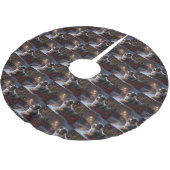 オーストラリア羊飼いクリスマスフェスティバルシーズン ブラッシュドポリエステルツリースカート (アングル)