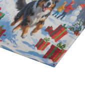 オーストラリア羊飼いクリスマスフェスティバル雪のシーン カッティングボード (角)