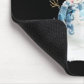 オーストラリア羊飼いサンタドッグクリスマス雪だるまXm マウスパッド (コーナー)