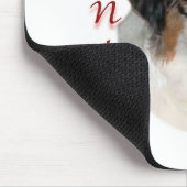 オーストラリア羊飼いサンタ・ポーズ マウスパッド (コーナー)