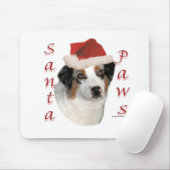 オーストラリア羊飼いサンタ・ポーズ マウスパッド (マウス)