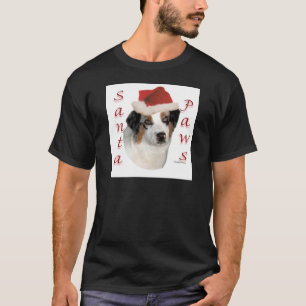 オーストラリア羊飼いサンタ・ポーズ Tシャツ