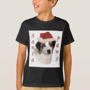 オーストラリア羊飼いサンタ・ポーズ Tシャツ