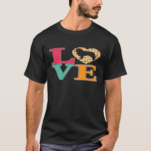 オーストラリア羊飼いデザインフォーオーストラリア羊飼い Tシャツ (正面)
