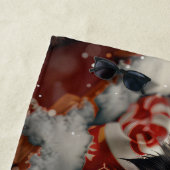 オーストラリア羊飼いドッグクリスマスフェスティバル ビーチタオル (インサイチュ)