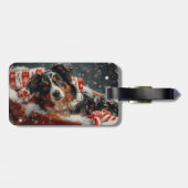 オーストラリア羊飼いドッグクリスマスフェスティバル ラゲッジタグ (裏面横)