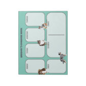 オーストラリア羊飼いドッグズウィークリープランナー ノートパッド (回転)