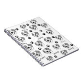 オーストラリア羊飼いドパーソナライズされたグハンドスケッチ ノートブック (右側)