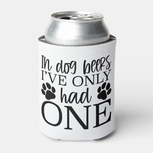 オーストラリア羊飼いドパーソナライズされたグハンドスケッチ 缶クーラー (缶正面)