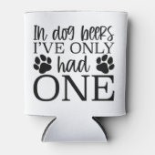 オーストラリア羊飼いドパーソナライズされたグハンドスケッチ 缶クーラー (正面)