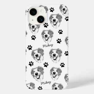 オーストラリア羊飼いドパーソナライズされたグハンドスケッチ Case-Mate iPhone 14ケース