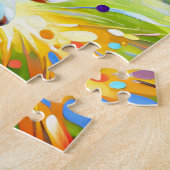 オーストラリア羊飼いド走ッグプリント ジグソーパズル (側面)