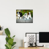 オーストラリア羊飼いパピーズのポスター ポスター (ホームオフィス)