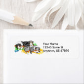 オーストラリア羊飼いファミリー昼寝NFラベル ラベル (インサイチュ)