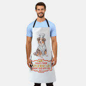 オーストラリア羊飼いベーキングジンジャーパン エプロン (着用した状態)