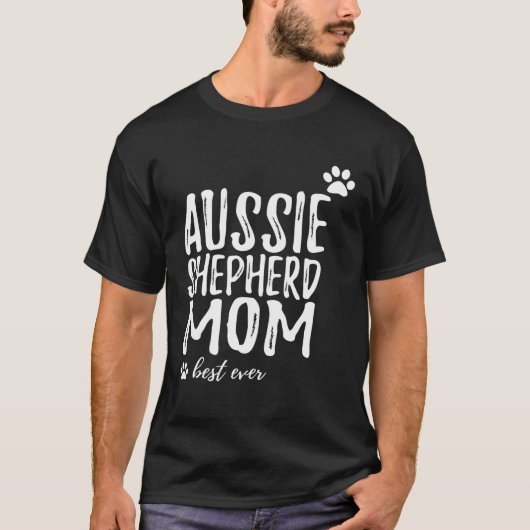 オーストラリア羊飼いマムオーストラリア羊飼い犬 Tシャツ (正面)