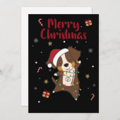 オーストラリア羊飼いメリークリスマス冬 シーズンカード (正面/裏面)