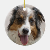 オーストラリア羊飼いメルル セラミックオーナメント (裏面)