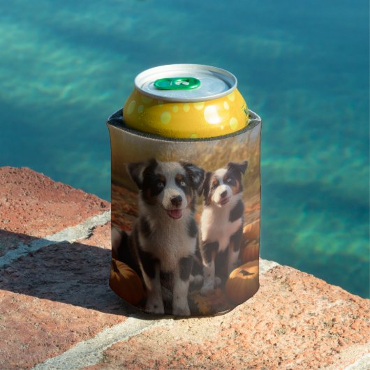 オーストラリア羊飼い子犬オータムデライトカボチャ 缶クーラー (インサイチュ プール)