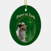 オーストラリア羊飼い平和 セラミックオーナメント (右)