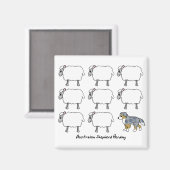 オーストラリア羊飼い牧羊マグネット マグネット (正面/裏面)