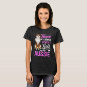 オーストラリア羊飼い犬オーストラリア所有者の女の子1 Tシャツ (正面フル)