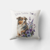 オーストラリア羊飼い犬ママフローラ クッション (裏面)