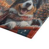 オーストラリア羊飼い犬ローラーコースタークリスマス カッティングボード (角)