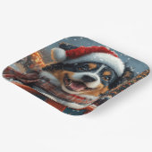 オーストラリア羊飼い犬ローラーコースタークリスマス ペーパープレート (傾斜あり)