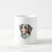 オーストラリア羊飼い犬2 コーヒーマグカップ (中央)