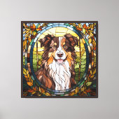 オーストラリア羊飼い犬 キャンバスプリント (正面)