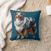 オーストラリア羊飼い犬 クッション (ブランケット)