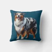 オーストラリア羊飼い犬 クッション (裏面)