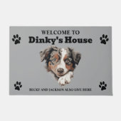 オーストラリア羊飼い犬 ドアマット (正面)