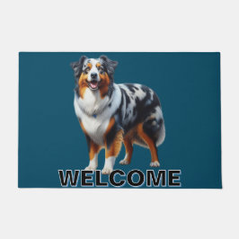 オーストラリア羊飼い犬 ドアマット
