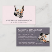 オーストラリア羊飼い犬 名刺 (正面/裏面)