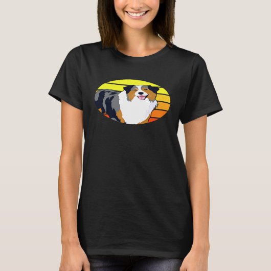 オーストラリア羊飼い犬 Tシャツ (正面)