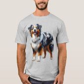 オーストラリア羊飼い犬 Tシャツ (正面)