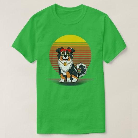 オーストラリア羊飼い蒸気 Tシャツ (デザイン正面)