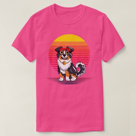 オーストラリア羊飼い蒸気 Tシャツ (デザイン正面)