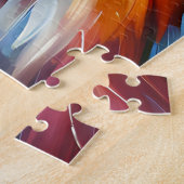 オーストラリア羊飼い赤トリカラードッグアクリル ジグソーパズル (側面)