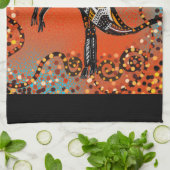 オーストラリア美術 キッチンタオル (折り畳み)