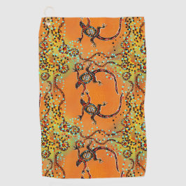 オーストラリア美術 ゴルフタオル