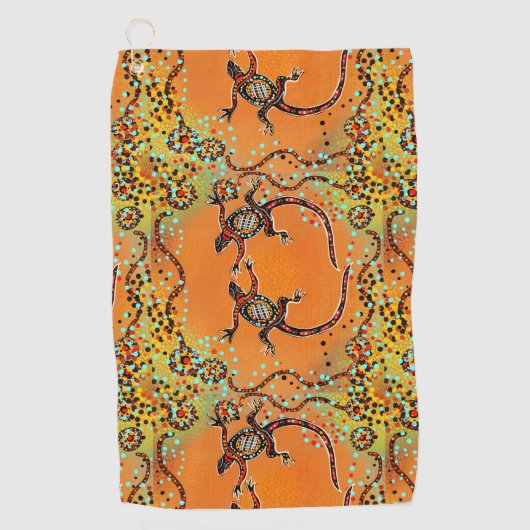 オーストラリア美術 ゴルフタオル (正面)